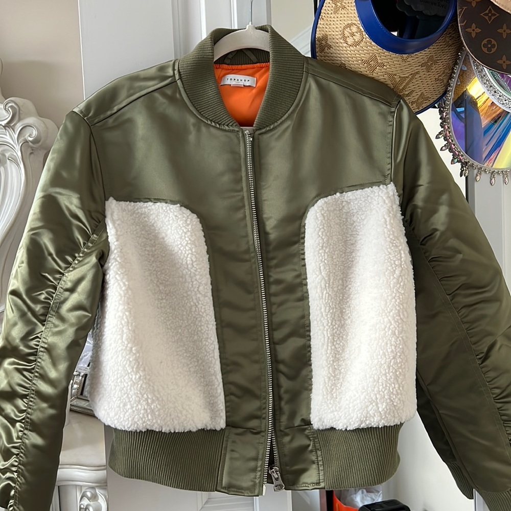 Top shop oversized bomber